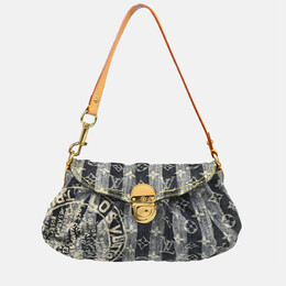 Louis Vuitton: Голубая сумка  Pleaty