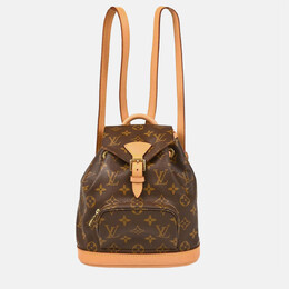 Louis Vuitton: Коричневый рюкзак 