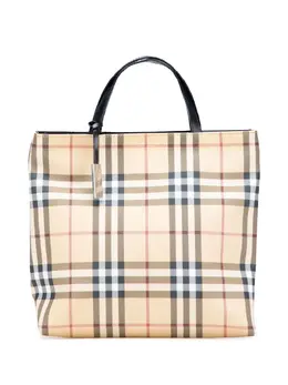 Burberry Pre-Owned: Коричневая сумка-шоппер 