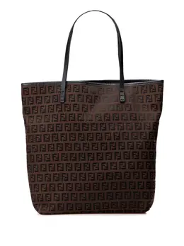 Fendi Pre-Owned: Коричневая сумка-шоппер 