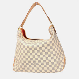 Louis Vuitton: Светлая сумка-шоппер 