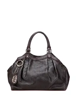 Gucci Pre-Owned: Коричневая сумка-шоппер 