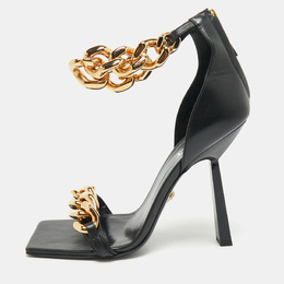 Versace: Чёрные сандалии  Medusa Chain