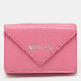 Balenciaga: Розовый кошелёк  Papier