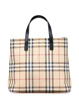 Burberry Pre-Owned: Коричневая сумка-шоппер 