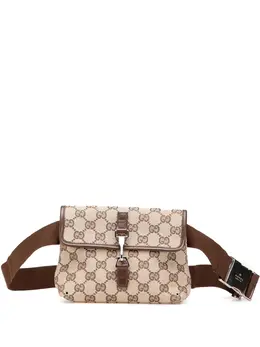 Gucci Pre-Owned: Коричневая поясная сумка 
