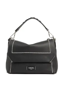 Lancel: Чёрная сумка-шоппер 