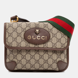 Gucci: Бежевая сумка  GG Supreme
