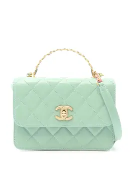 CHANEL Pre-Owned: Блестящая сумка 