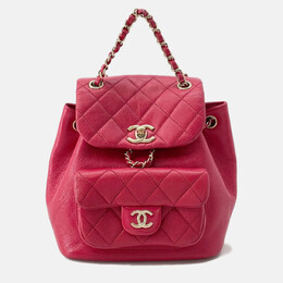 Chanel: Красный рюкзак 