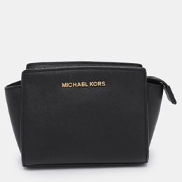 Michael Kors: Чёрная сумка через плечо 
