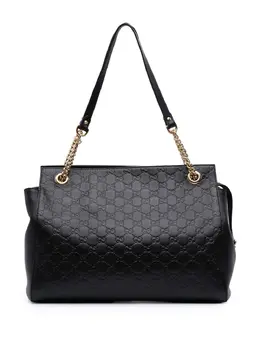 Gucci Pre-Owned: Чёрная сумка-шоппер 