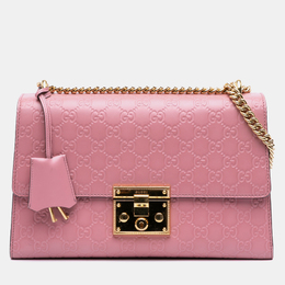 Gucci: Розовая сумка  Padlock