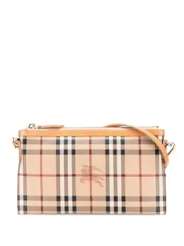 Burberry Pre-Owned: Коричневая сумка через плечо 
