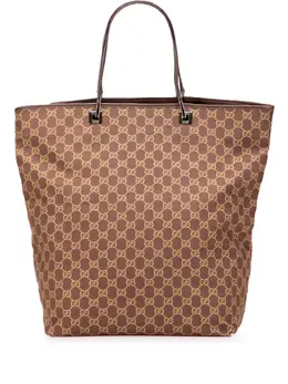 Gucci Pre-Owned: Коричневая сумка-шоппер 