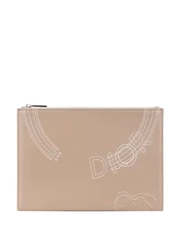 Christian Dior Pre-Owned: Коричневый клатч 