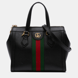 Gucci: Чёрная сумка  Ophidia