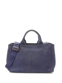 Prada Pre-Owned: Голубая сумка 