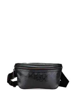 Gucci Pre-Owned: Чёрная поясная сумка 