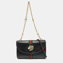 Gucci: Чёрная сумка  Rajah
