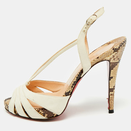 Christian Louboutin: Белые сандалии 
