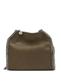 Stella McCartney: Зелёная сумка-шоппер  Falabella