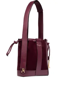 Lancel: Бордовая сумка 