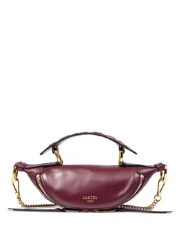 Lancel: Бордовая сумка через плечо 