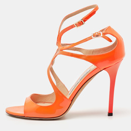 Jimmy Choo: Оранжевые сандалии  Lance