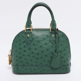Louis Vuitton: Зелёная сумка  Alma BB