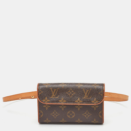 Louis Vuitton: Коричневая поясная сумка  Florentine