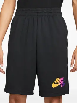 Nike: Чёрные шорты 