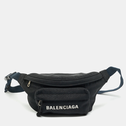 Balenciaga: Чёрная поясная сумка  Explorer