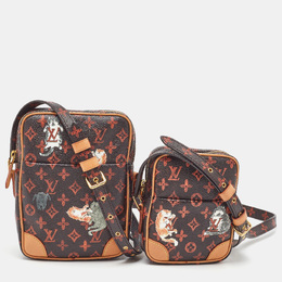 Louis Vuitton: Коричневая сумка 