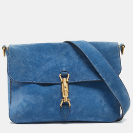 Gucci: Голубая сумка  Jackie