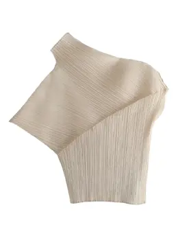 Pleats Please Issey Miyake: Светлый топ 