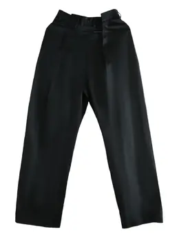MM6 Maison Margiela: Чёрные брюки 