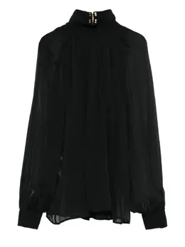 Elisabetta Franchi: Чёрная блуза 