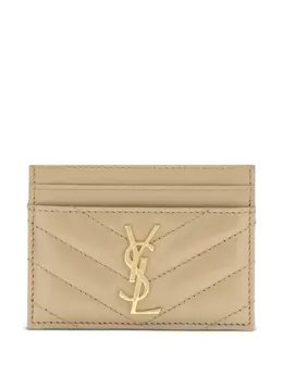 Saint Laurent: Бежевый картхолдер 