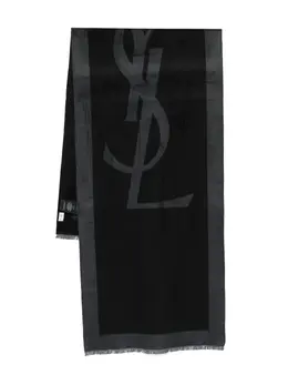 Saint Laurent: Чёрный шарф 