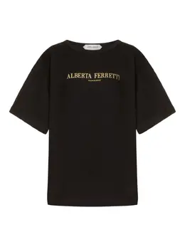 Alberta Ferretti: Хлопковая футболка 