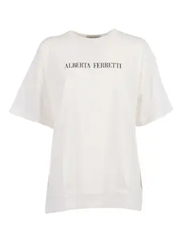 Alberta Ferretti: Футболка с принтом 