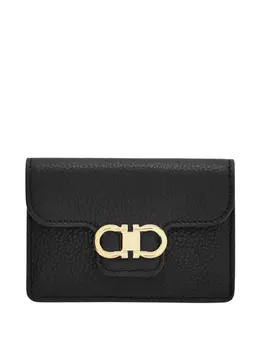 Ferragamo: Чёрный кошелёк  Gancini