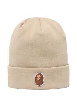 A BATHING APE®: Бежевая шапка 