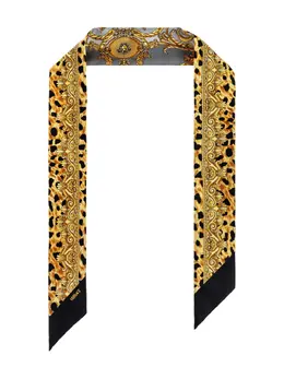 Versace: Шарф  Barocco с леопардовым принтом