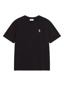 Maison Kitsuné: Чёрная футболка 