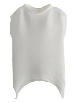 Pleats Please Issey Miyake: Белый топ 