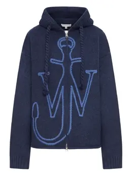 JW Anderson: Толстовка  Anchor с вышивкой