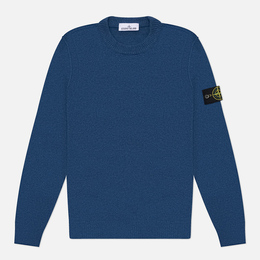Stone Island: Синий свитер 