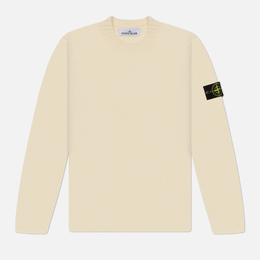 Stone Island: Белый свитер 